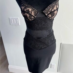 Elegant Black Lace two piece set